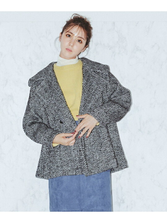 楽天市場】【SALE／60%OFF】ロービングツイードショートコート N 
