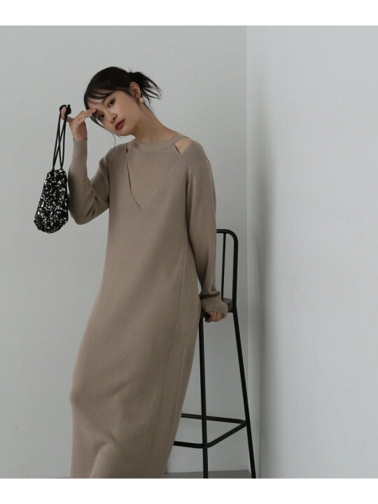 楽天市場】【SALE／50%OFF】アメスリニットワンピース N. Natural 