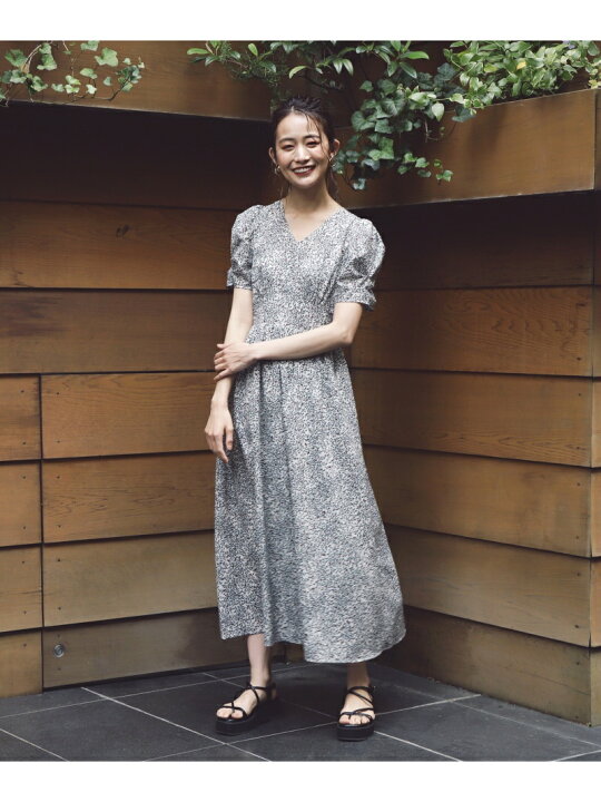 楽天市場】【SALE／20%OFF】プリントパワーショルダーワンピース《S  