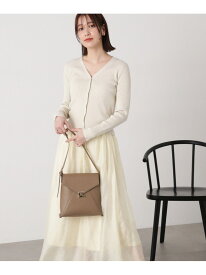 リブカーディガンスカートセット N. Natural Beauty Basic エヌ ナチュラルビューティーベーシック* ワンピース・ドレス ワンピース グレー ブルー ホワイト【送料無料】[Rakuten Fashion]