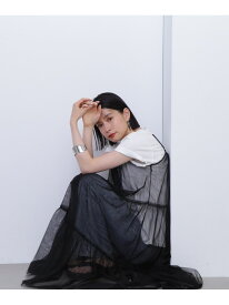 【SALE／50%OFF】チュールティアードキャミワンピース N. Natural Beauty Basic エヌ ナチュラルビューティーベーシック* ワンピース・ドレス ワンピース ブラック ベージュ【RBA_E】【送料無料】[Rakuten Fashion]