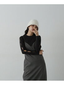 【SALE／60%OFF】スリーブデザインリブニット N. Natural Beauty Basic エヌ ナチュラルビューティーベーシック* トップス ニット グレー ホワイト グリーン【RBA_E】[Rakuten Fashion]
