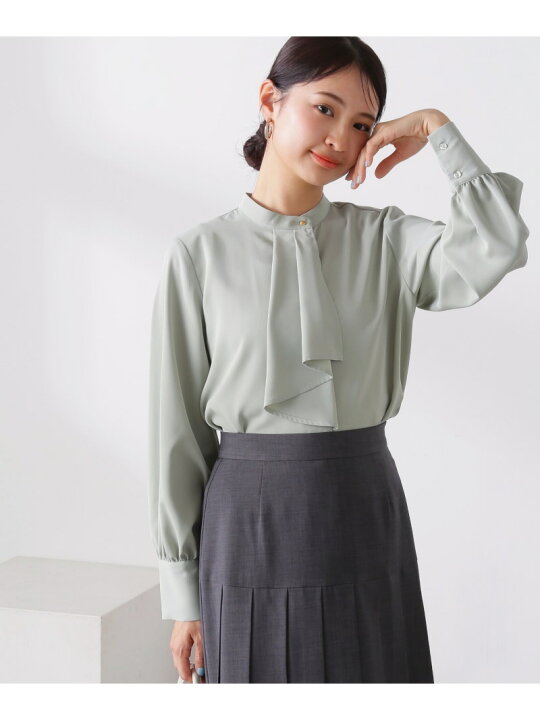 楽天市場】【SALE／50%OFF】ボウタイ風とろみブラウス 24SS N. Natural 
