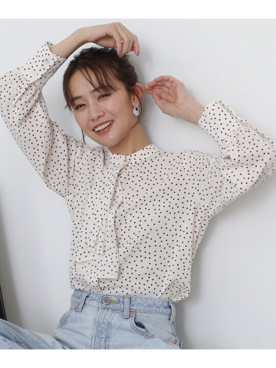 楽天市場】【SALE／50%OFF】ボウタイ風とろみブラウス 24SS N. Natural 