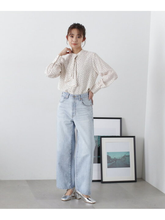 楽天市場】【SALE／50%OFF】ボウタイ風とろみブラウス 24SS N. Natural 