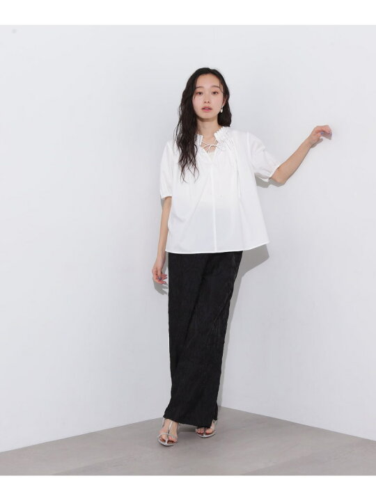 楽天市場】【SALE／30%OFF】タックカラーリボンブラウス N. Natural 