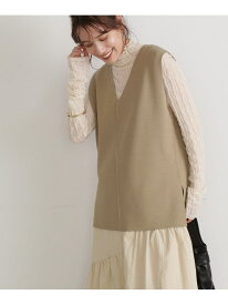 【SALE／60%OFF】ウォッシャブルミラノリブニットジレ N. Natural Beauty Basic エヌ ナチュラルビューティーベーシック* トップス ニット グレー ブラック ベージュ【RBA_E】[Rakuten Fashion]