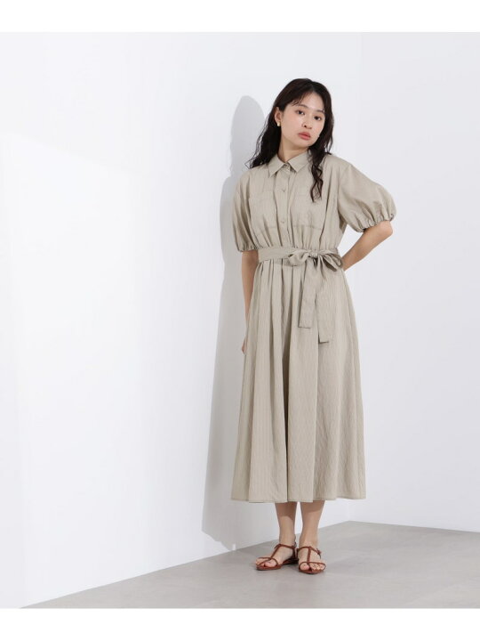 楽天市場】【SALE／30%OFF】ストライプシャツワンピース N. Natural 