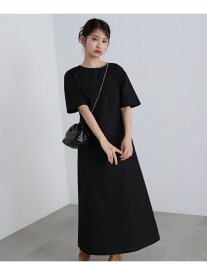 【SALE／50%OFF】バックベルトワンピース《S Size Line》 N. Natural Beauty Basic エヌ ナチュラルビューティーベーシック* ワンピース・ドレス ワンピース ブラック レッド【RBA_E】【送料無料】[Rakuten Fashion]