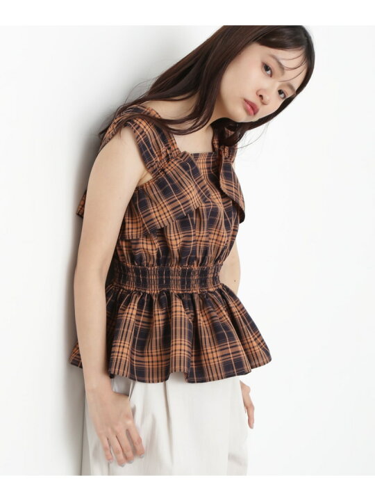 楽天市場】チェックペプラムブラウス N. Natural Beauty Basic エヌ 