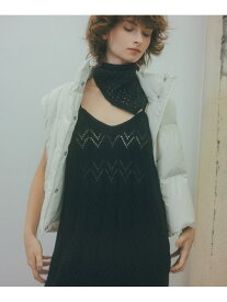 【SALE／30%OFF】透かし編みニットキャミワンピース N. Natural Beauty Basic エヌ ナチュラルビューティーベーシック* ワンピース・ドレス その他のワンピース・ドレス イエロー ブラック ホワイト【RBA_E】【送料無料】[Rakuten Fashion]