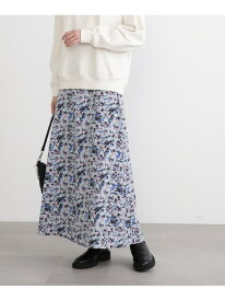 【SALE／60%OFF】ぼかしフラワープリントスカート N. Natural Beauty Basic エヌ ナチュラルビューティーベーシック* スカート その他のスカート イエロー ブルー【RBA_E】【送料無料】[Rakuten Fashion]