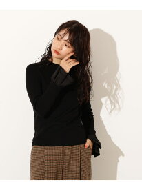 【SALE／10%OFF】カフスドッキングニット N. Natural Beauty Basic エヌ ナチュラルビューティーベーシック* トップス ニット ブラック ホワイト グレー【RBA_E】【送料無料】[Rakuten Fashion]