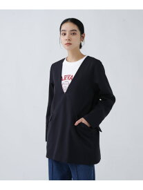 【SALE／50%OFF】＜NAVYNAVY＞洗えてシワになりづらいジャケットみたいなブラウスセットアップ ブラウス N. Natural Beauty Basic エヌ ナチュラルビューティーベーシック* トップス シャツ・ブラウス グレー ネイビー【RBA_E】【送料無料】[Rakuten Fashion]