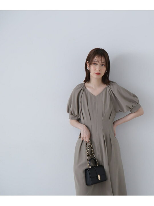 楽天市場】【SALE／30%OFF】麻調ウエストタックワンピース N. Natural 