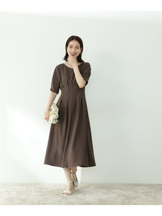 楽天市場】【SALE／30%OFF】麻調ウエストタックワンピース N. Natural 