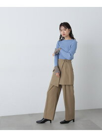 【SALE／50%OFF】ラップレイヤードパンツ《S Size Line》 N. Natural Beauty Basic エヌ ナチュラルビューティーベーシック* パンツ その他のパンツ ベージュ グレー【RBA_E】【送料無料】[Rakuten Fashion]