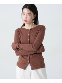 【SALE／30%OFF】Light Prib Cardigan トップス N. Natural Beauty Basic エヌ ナチュラルビューティーベーシック* トップス カットソー・Tシャツ ブラウン ホワイト ピンク【RBA_E】【送料無料】[Rakuten Fashion]