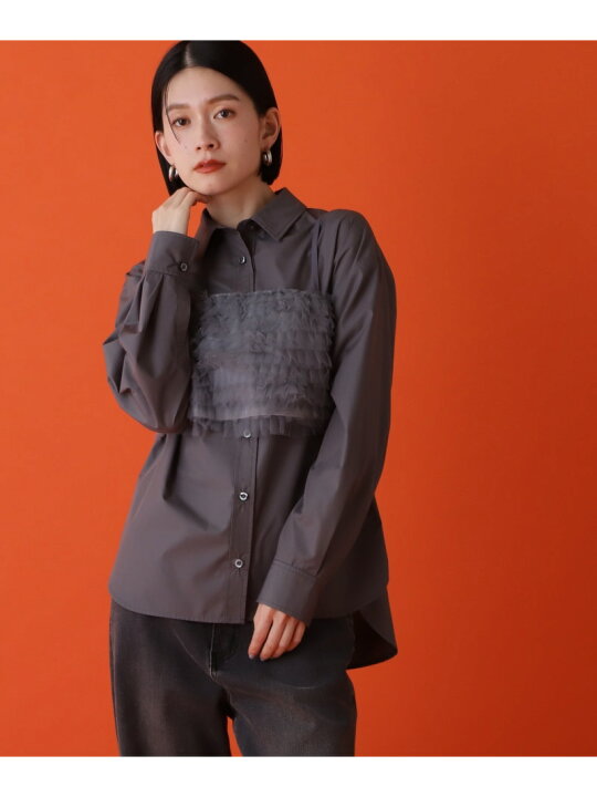 楽天市場】【SALE／60%OFF】チュールビスチェ&シャツセット N. Natural  