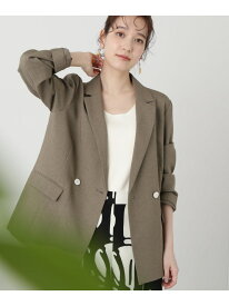 マットウースストレッチコンパクトジャケット《S Size Line》 N. Natural Beauty Basic エヌ ナチュラルビューティーベーシック* ジャケット・アウター テーラードジャケット・ブレザー ベージュ ネイビー【送料無料】[Rakuten Fashion]