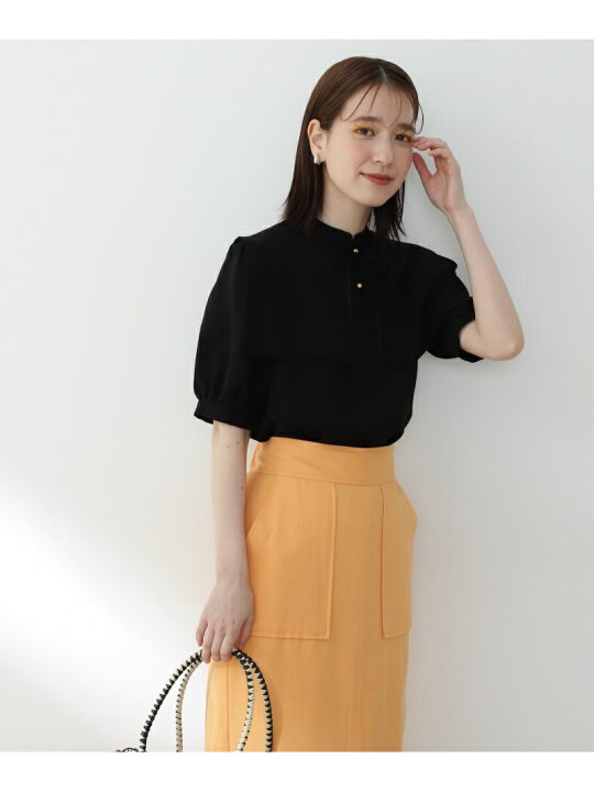 楽天市場】【SALE／30%OFF】襟付とろみ5分袖ブラウス N. Natural 
