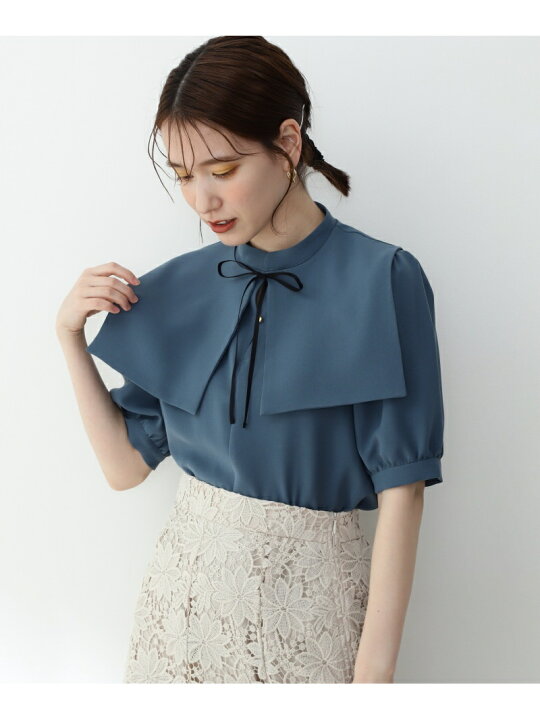 楽天市場】【SALE／30%OFF】襟付とろみ5分袖ブラウス N. Natural 