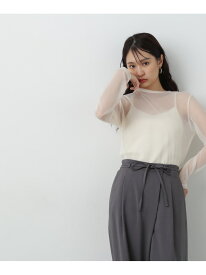 【SALE／50%OFF】シアープルオーバー N. Natural Beauty Basic エヌ ナチュラルビューティーベーシック* トップス カットソー・Tシャツ グリーン ホワイト ブラック【RBA_E】【送料無料】[Rakuten Fashion]