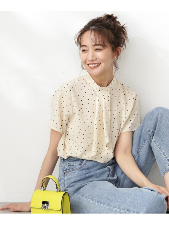 楽天市場】【SALE／30%OFF】ボウタイ風半袖ブラウス N. Natural Beauty 