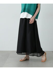【SALE／50%OFF】シアーレイヤーフレアスカート N. Natural Beauty Basic エヌ ナチュラルビューティーベーシック* スカート その他のスカート ブラック ホワイト グレー【RBA_E】【送料無料】[Rakuten Fashion]