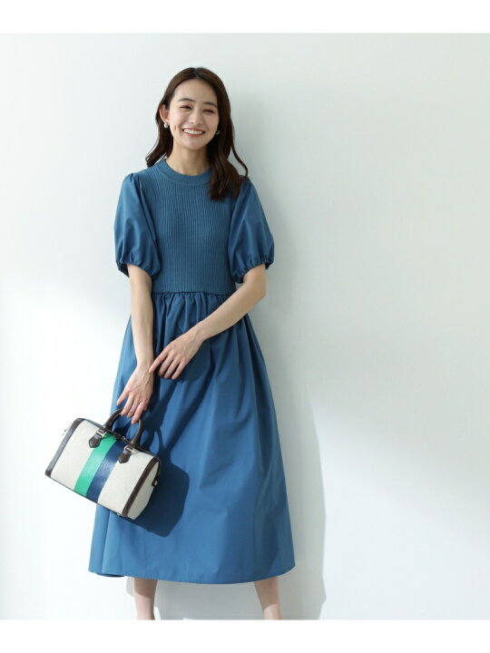 楽天市場 ニットベストドッキングワンピース N Natural Beauty Basic エヌ ナチュラルビューティーベーシック ワンピース ドレス その他のワンピース ドレス グリーン ブラウン ネイビー 送料無料 Rakuten Fashion N Natural Beauty Basic