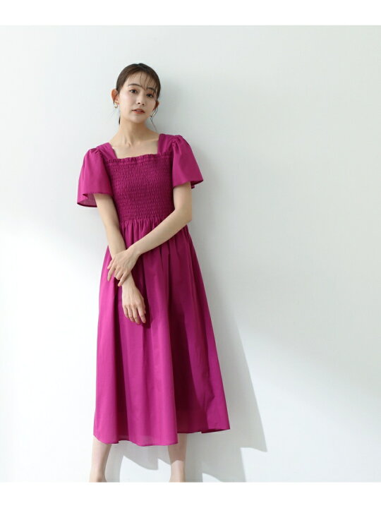 楽天市場 Sale 40 Off コットンローンシャーリングヒラ袖ワンピース N Natural Beauty Basic エヌ ナチュラルビューティーベーシック ワンピース ワンピースその他 ブルー ブラック ピンク Rba E 送料無料 Rakuten Fashion N Natural Beauty Basic