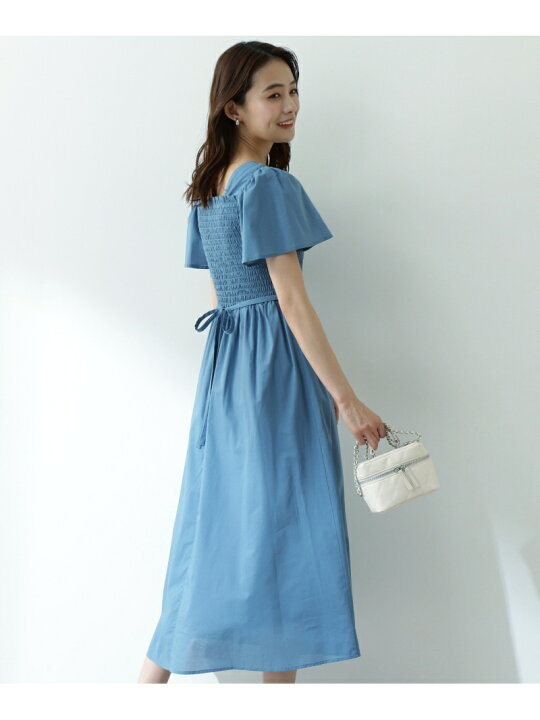 楽天市場 Sale 40 Off コットンローンシャーリングヒラ袖ワンピース N Natural Beauty Basic エヌ ナチュラルビューティーベーシック ワンピース ワンピースその他 ブルー ブラック ピンク Rba E 送料無料 Rakuten Fashion N Natural Beauty Basic