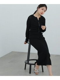 【SALE／60%OFF】柄編みニットセットアップ N. Natural Beauty Basic エヌ ナチュラルビューティーベーシック* ワンピース・ドレス ワンピース カーキグリーン ホワイト ブラック【RBA_E】【送料無料】[Rakuten Fashion]