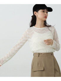【SALE／50%OFF】シアーレースカットソー N. Natural Beauty Basic エヌ ナチュラルビューティーベーシック* トップス シャツ・ブラウス ブラック グレー ホワイト【RBA_E】[Rakuten Fashion]