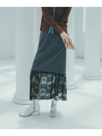 レースレイヤードスカート《S Size Line》 N. Natural Beauty Basic エヌ ナチュラルビューティーベーシック* スカート その他のスカート グレー【送料無料】[Rakuten Fashion]