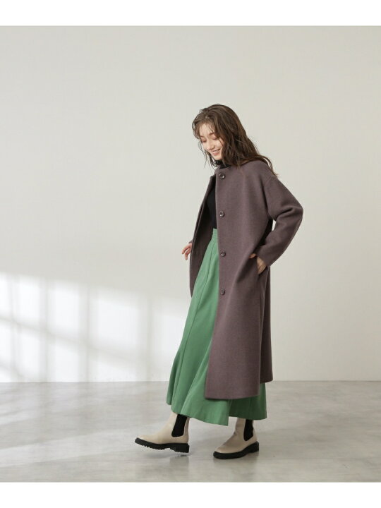 楽天市場】【SALE／60%OFF】アンゴラビーバーノーカラーコート《S Size 