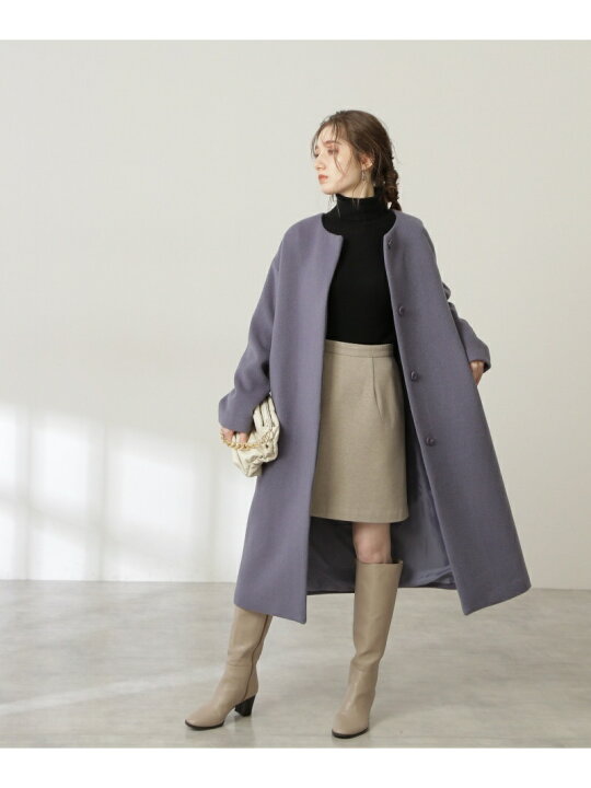 楽天市場】【SALE／60%OFF】アンゴラビーバーノーカラーコート《S Size 