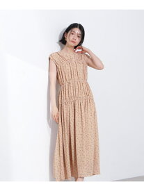 【SALE／30%OFF】シフォンフラワープリントワンピース N. Natural Beauty Basic エヌ ナチュラルビューティーベーシック* ワンピース・ドレス ワンピース オレンジ ブラック【RBA_E】【送料無料】[Rakuten Fashion]