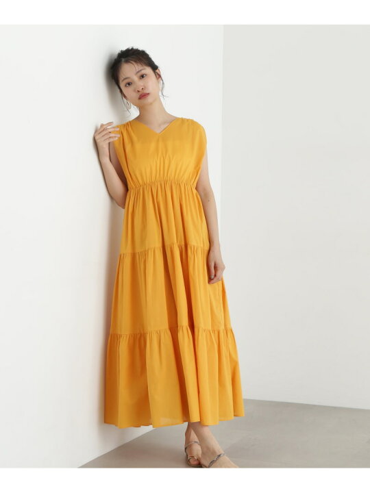 楽天市場】【SALE／10%OFF】コットンVネックティアードワンピース N 