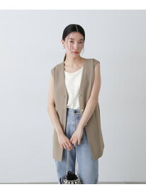 【SALE／50%OFF】ベルトツキペプラムジレ N. Natural Beauty Basic エヌ ナチュラルビューティーベーシック* ジャケット・アウター ブルゾン・ジャンパー ホワイト グレー ベージュ【RBA_E】【送料無料】[Rakuten Fashion]