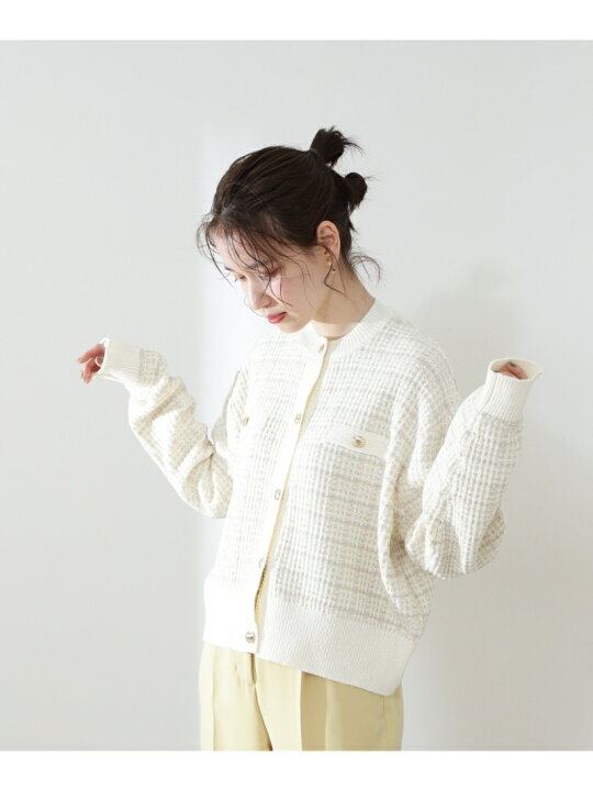 楽天市場】【SALE／20%OFF】ツイードニットカーディガン N. Natural 