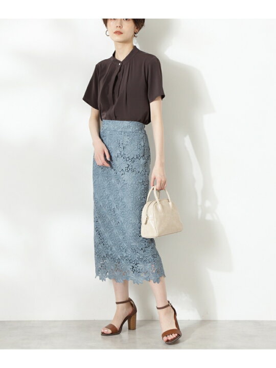 楽天市場】ケミカルレースロングスカート N. Natural Beauty Basic 