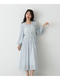 【SALE／60%OFF】フラワープリントワンピース N. Natural Beauty Basic エヌ ナチュラルビューティーベーシック* ワンピース・ドレス ワンピース ブラック【RBA_E】【送料無料】[Rakuten Fashion]