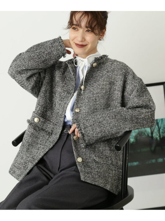 楽天市場】【SALE／30%OFF】ライトツイードジャケット《S Size 