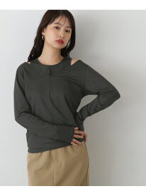 【SALE／60%OFF】タンク×ロンTレイヤードカットソー N. Natural Beauty Basic エヌ ナチュラルビューティーベーシック* トップス カットソー・Tシャツ グレー グリーン ベージュ【RBA_E】【送料無料】[Rakuten Fashion]