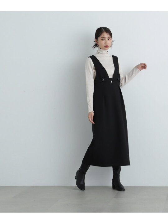 楽天市場】【SALE／10%OFF】プランジネック起毛ジャンパースカート N 