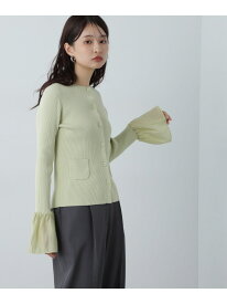 【SALE／60%OFF】ベルスリーブニットカーディガン N. Natural Beauty Basic エヌ ナチュラルビューティーベーシック* トップス カーディガン グリーン ブラック グレー【RBA_E】【送料無料】[Rakuten Fashion]