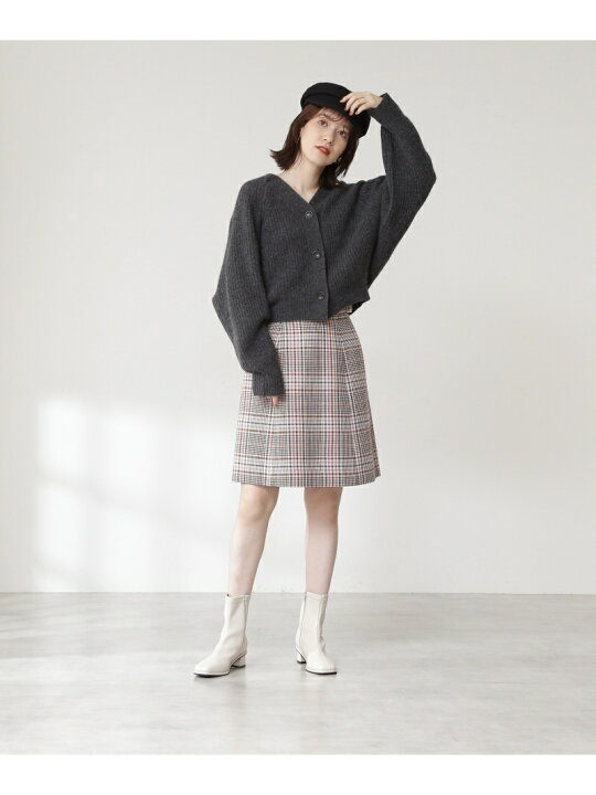 楽天市場】サイドバックルチェックミニスカート N. Natural Beauty 