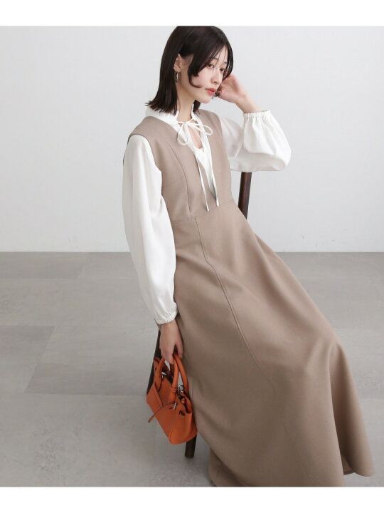 楽天市場】【SALE／50%OFF】パネル切替フレアジャンパースカート《S  