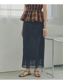【SALE／60%OFF】メッシュチェックナロースカート N. Natural Beauty Basic エヌ ナチュラルビューティーベーシック* スカート その他のスカート ブラック【RBA_E】【送料無料】[Rakuten Fashion]
